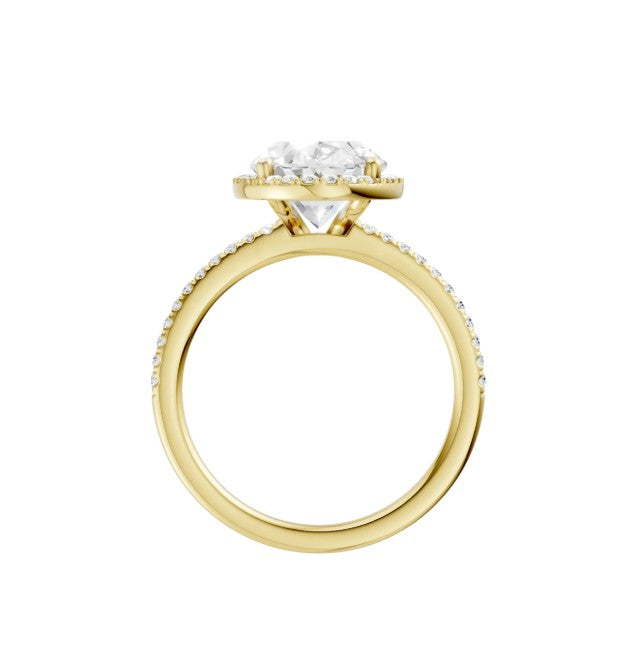 14K Yellow Gold Lab Grown Diamond Engagement Ring
