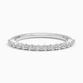 14K White Gold Lab Grown Diamond Wedding Band