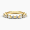 14K Yellow Gold Lab Grown Diamond Wedding Band