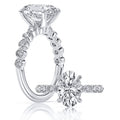 14K White Gold Diamond Engagement Ring