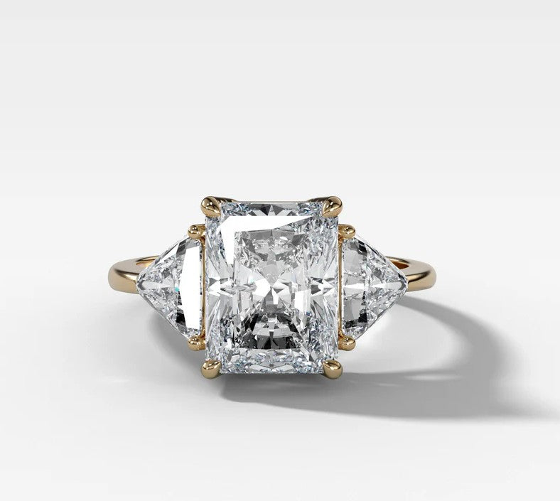 14K Yellow Gold Lab Grown Diamond Engagement Ring