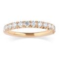 14K Yellow Gold Lab Grown Diamond Wedding Band