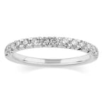 14K White Gold Lab Grown Diamond Wedding Band