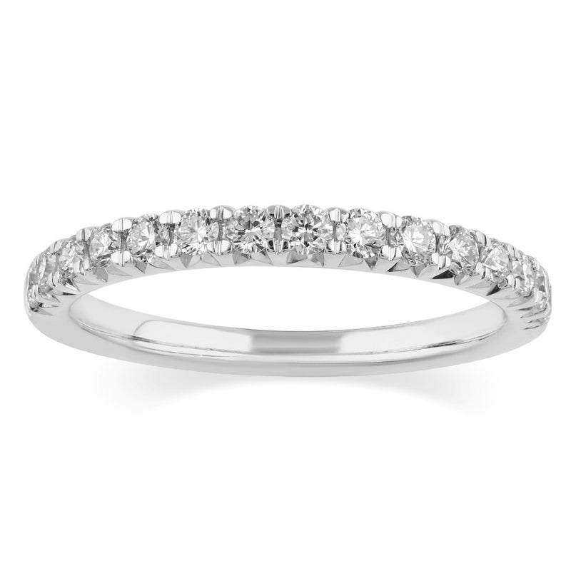14K White Gold Lab Grown Diamond Wedding Band