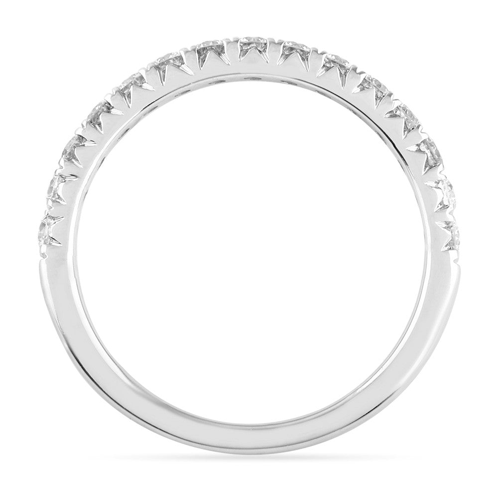 14K White Gold Lab Grown Diamond Wedding Band