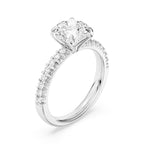 14K White Gold Lab Grown Diamond Engagement Ring