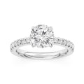 14K White Gold Lab Grown Diamond Engagement Ring
