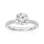 14K White Gold Lab Grown Diamond Engagement Ring