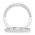 14K White Gold Lab Grown Diamond Wedding Band