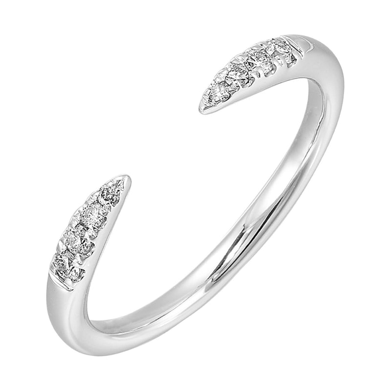 14K White Gold Diamond Fashion Cuff Band