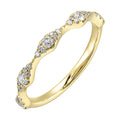 14K Gold Diamond Fashion Stackable Band