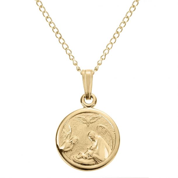 Children's 14K Gold Guardian Angel Chain