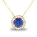 10K Gold Lab Created Alexandrite Birthstone Necklace