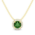 10K Gold Emerald Birthstone Necklace