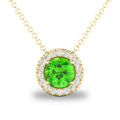 10K Gold Peridot Birthstone Necklace