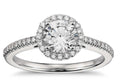 14 Karat Halo Engagement Ring