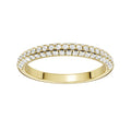 14K Yellow Gold Half Anniversary Pave Diamond Wedding Band
