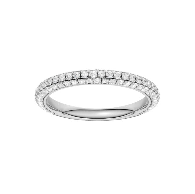 14K White Gold Lab Grown Diamond Wedding Band