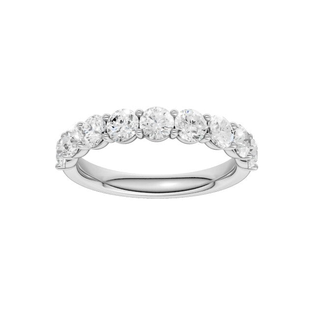 14K White Gold Lab Grown Diamond Wedding Band