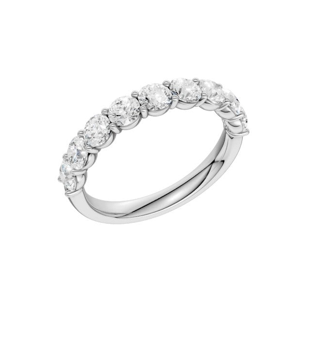 14K White Gold Lab Grown Diamond Wedding Band
