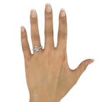 14K White Gold Hidden Halo Semi-Mount Ring