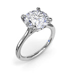 14K White Gold Solitaire Mounting