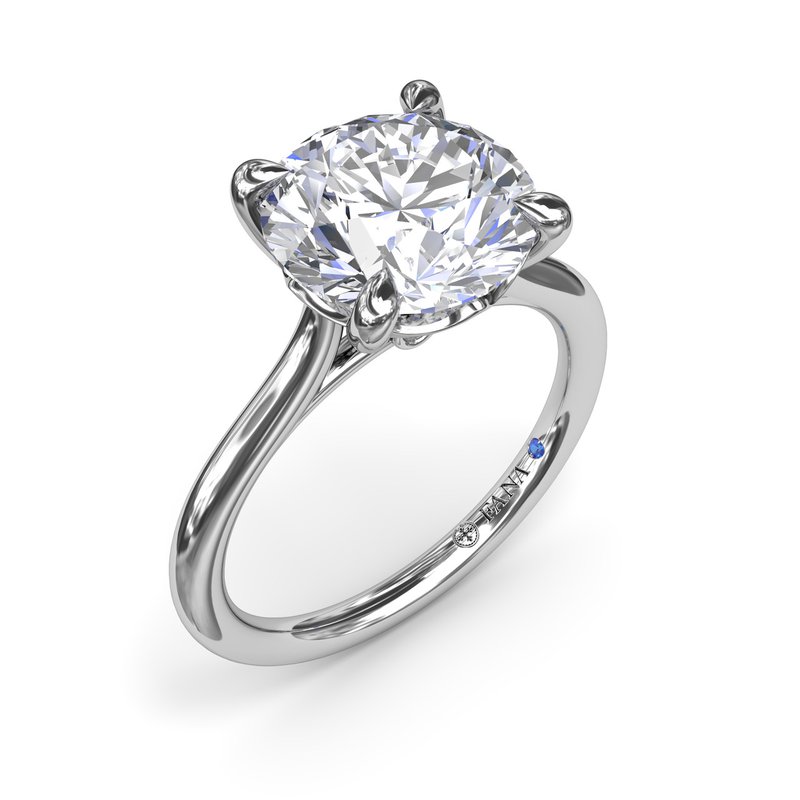 14K White Gold Solitaire Mounting