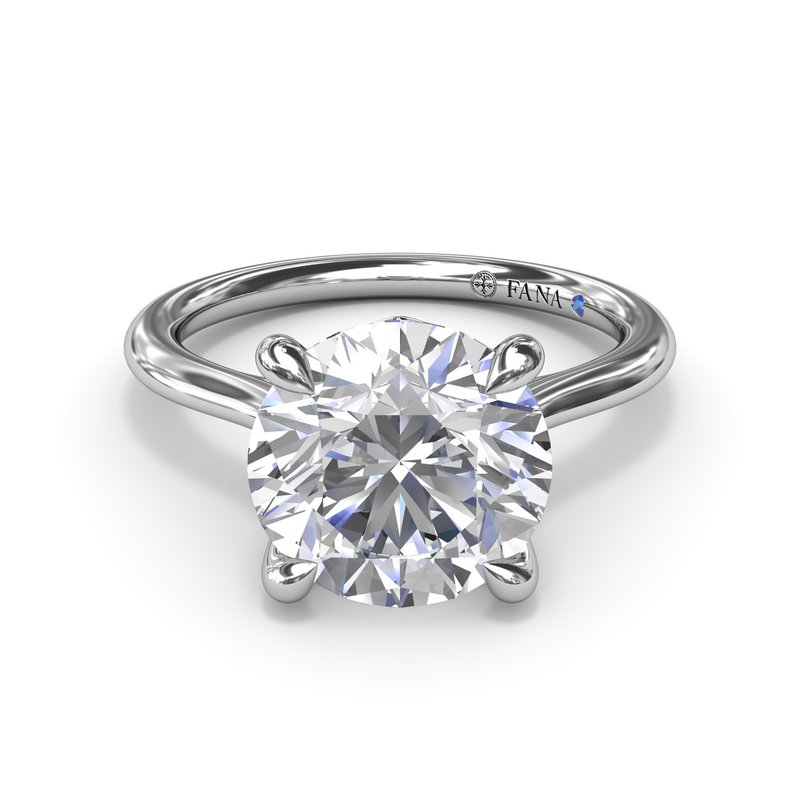 14K White Gold Solitaire Mounting