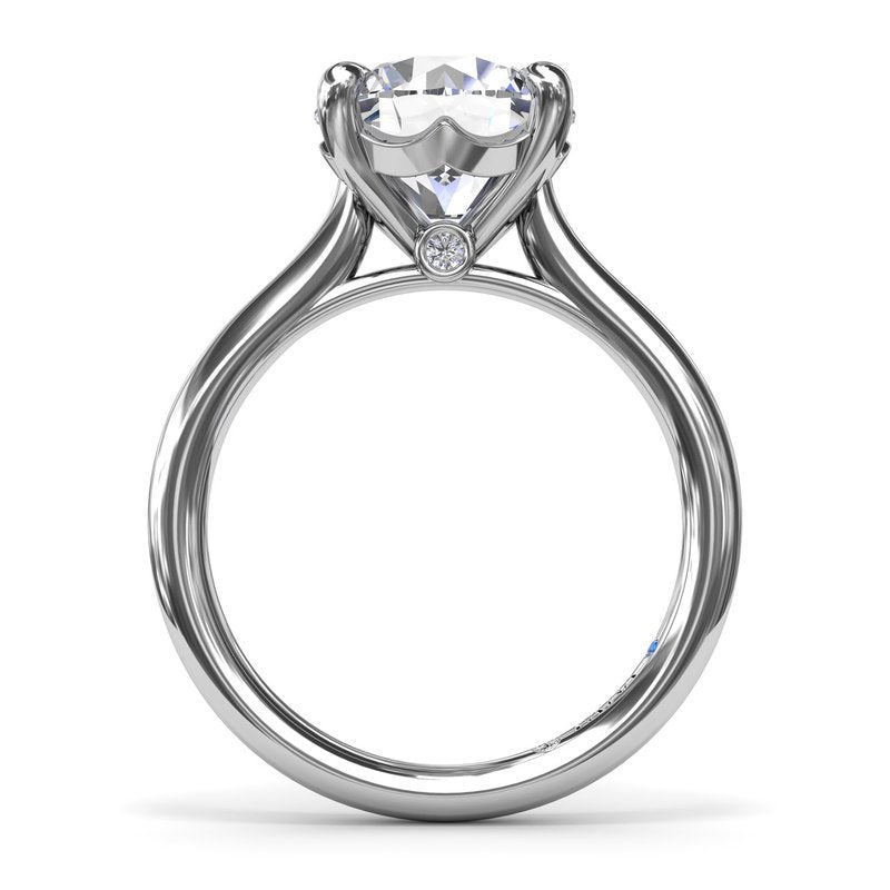 14K White Gold Solitaire Mounting