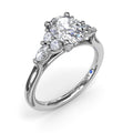 14K White Gold Diamond Semi-Mount Ring