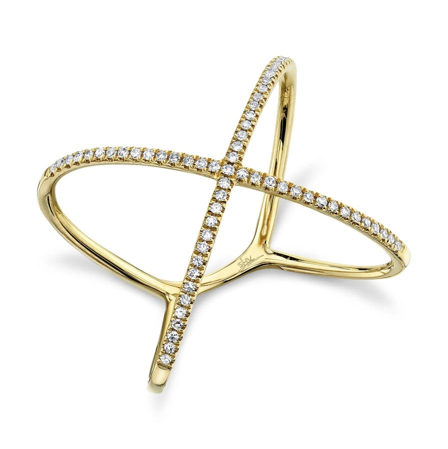 14K Gold Diamond Fashion Ring