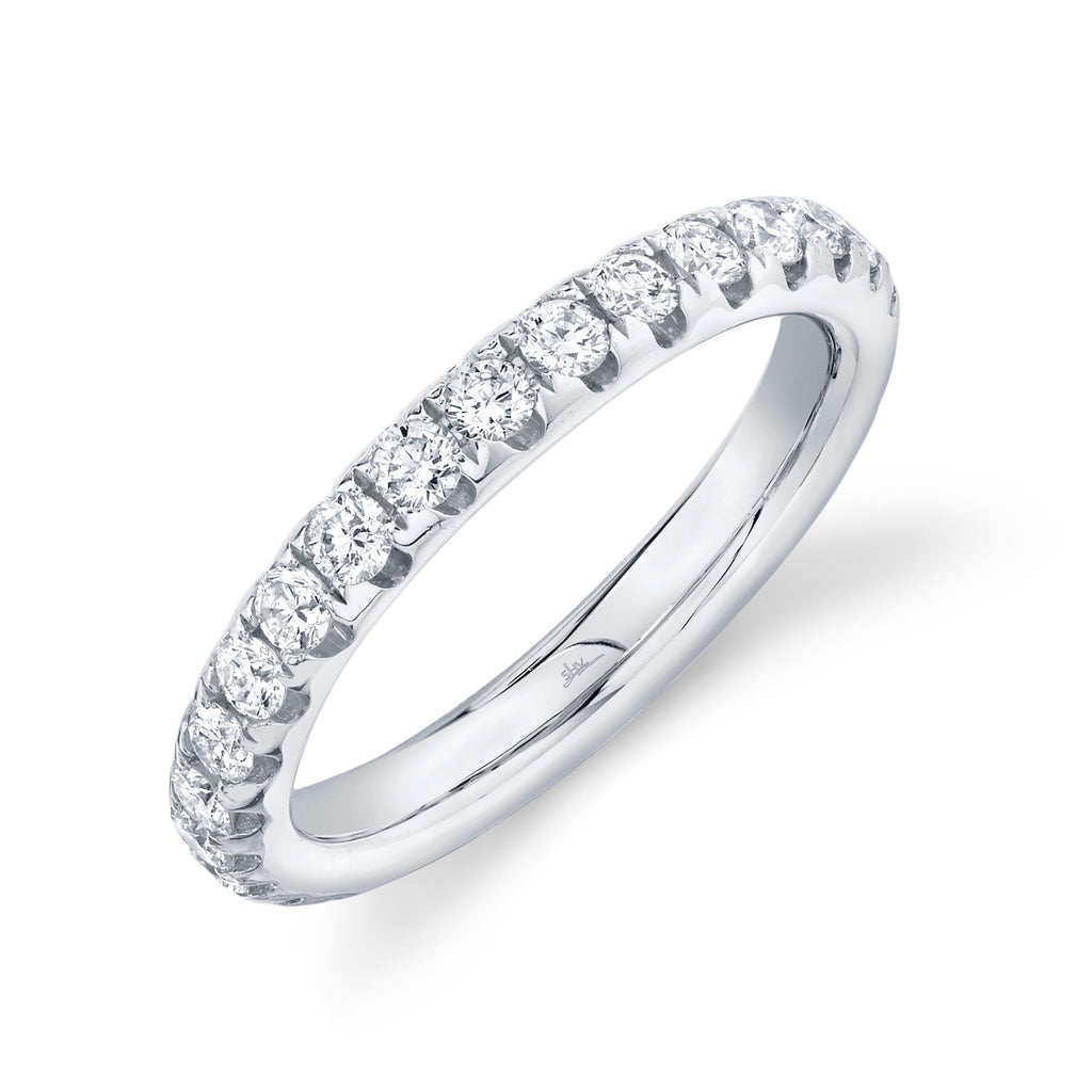 14K White Gold Eternity Diamond Wedding Band