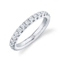 14K White Gold Eternity Diamond Wedding Band