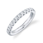 14K White Gold Eternity Diamond Wedding Band