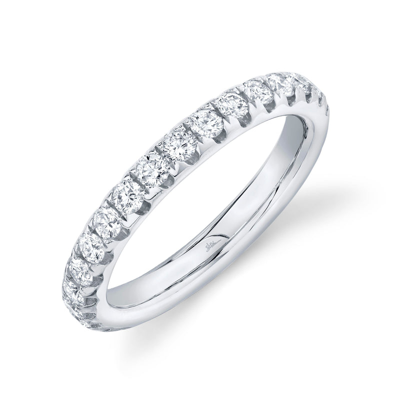 14K White Gold Eternity Diamond Wedding Band