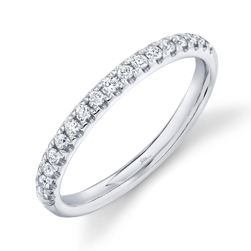 14K White Gold Half Anniversary Wedding Band
