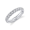 14K White Gold Eternity Diamond Wedding Band