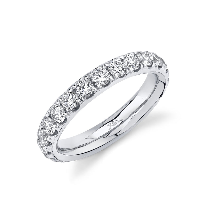 14K White Gold Eternity Diamond Wedding Band