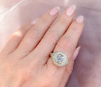 14K White Gold Signet Fashion Ring