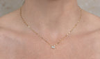 14K Gold Toi Et Moi Diamond Necklace