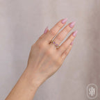 14K Yellow Gold Pink Sapphire Fashion Ring