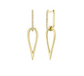 14K Gold Diamond Drop Earrings