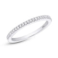 14K White Gold Half Anniversary Wedding Band