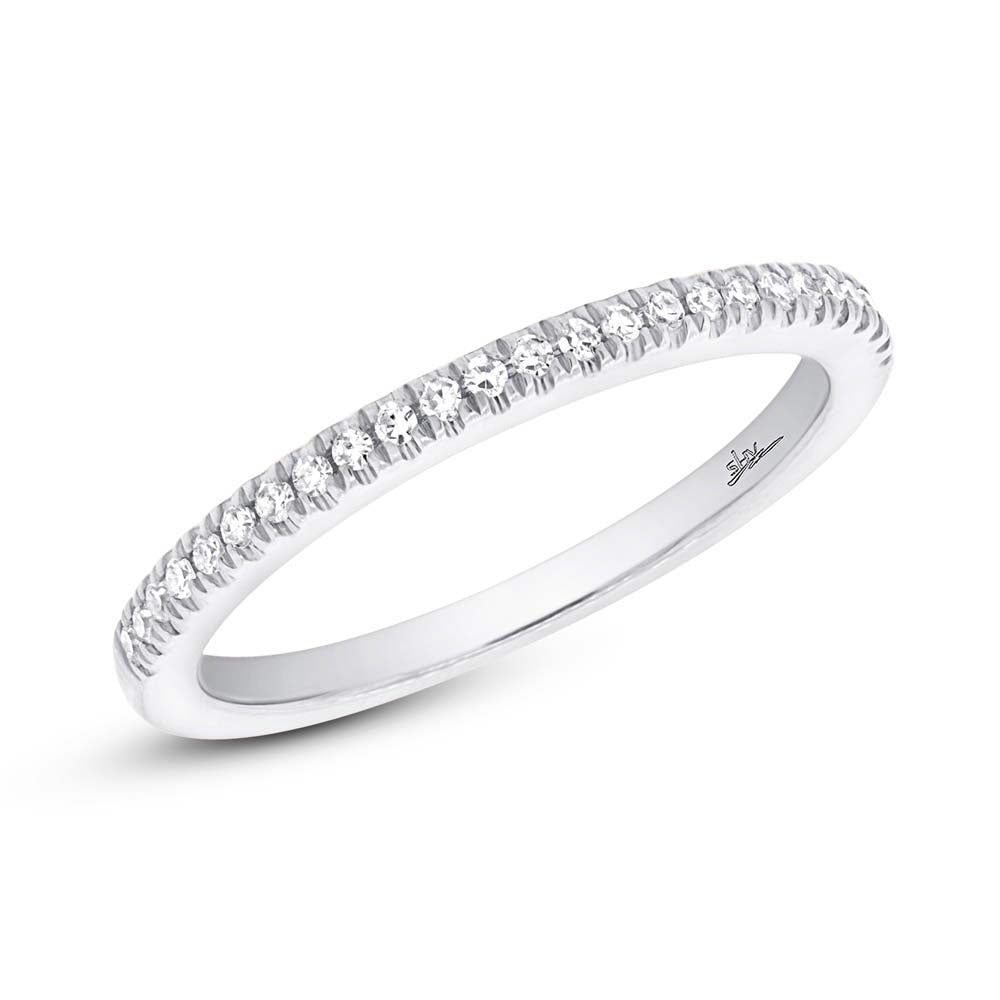 14K White Gold Half Anniversary Wedding Band