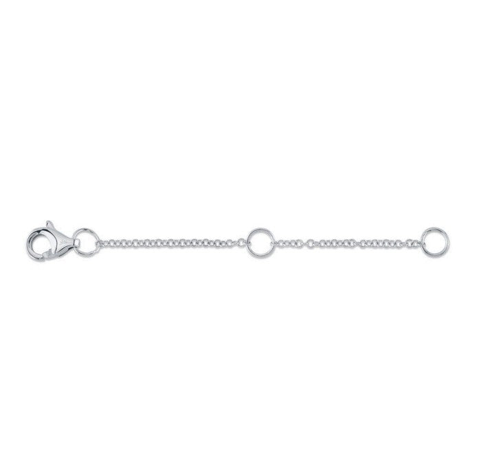 14K White Gold Necklace Extender