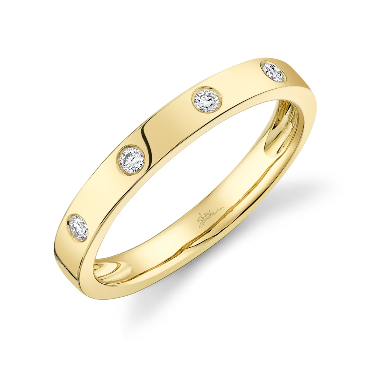14K Yellow Gold Stackable Fashion Ring