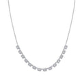 14K White Gold Diamond Necklace