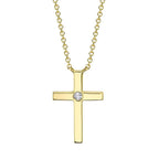 14K Gold Cross Necklace