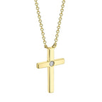 14K Gold Cross Necklace