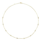 14K Yellow Gold Diamonds By The Yard Necklace
